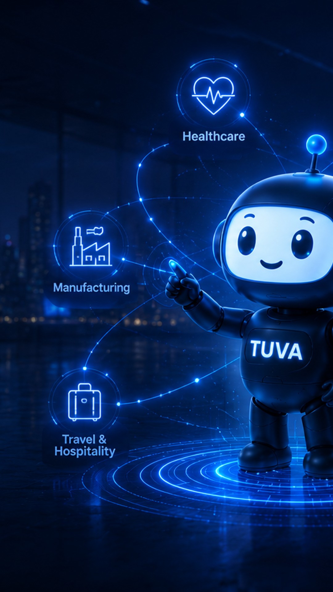 Tuva AI connecting healthcare, retail, banking, real estate, travel, and manufacturing workflows across industries